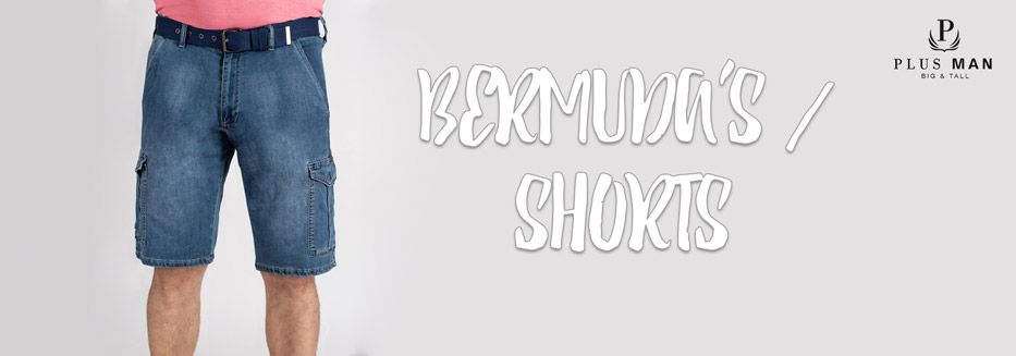 Bermuda's en shorts in grote maten Grote maten bermuda's en shorts