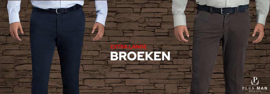 Broeken met extra lange pijpen Broeken met extra lange pijpen