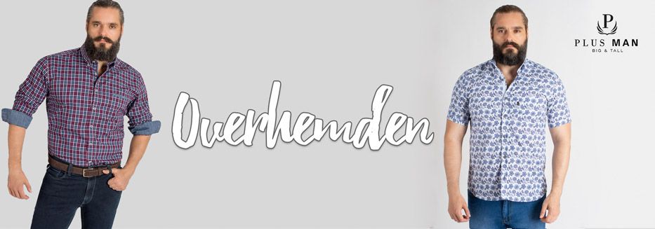 Grote maten overhemden lange mouw en korte mouw Grote maten overhemden