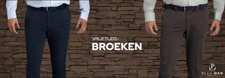 Vrijetijdsbroeken in grote maten Vrijetijdsbroeken in grote maten