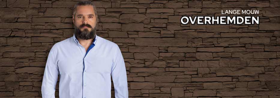 Overhemden lange mouw in grote maten tot 9XL Grote maten overhemden lange mouw