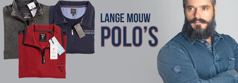 Lange mouw Polo's Grote maten polo's lange mouw